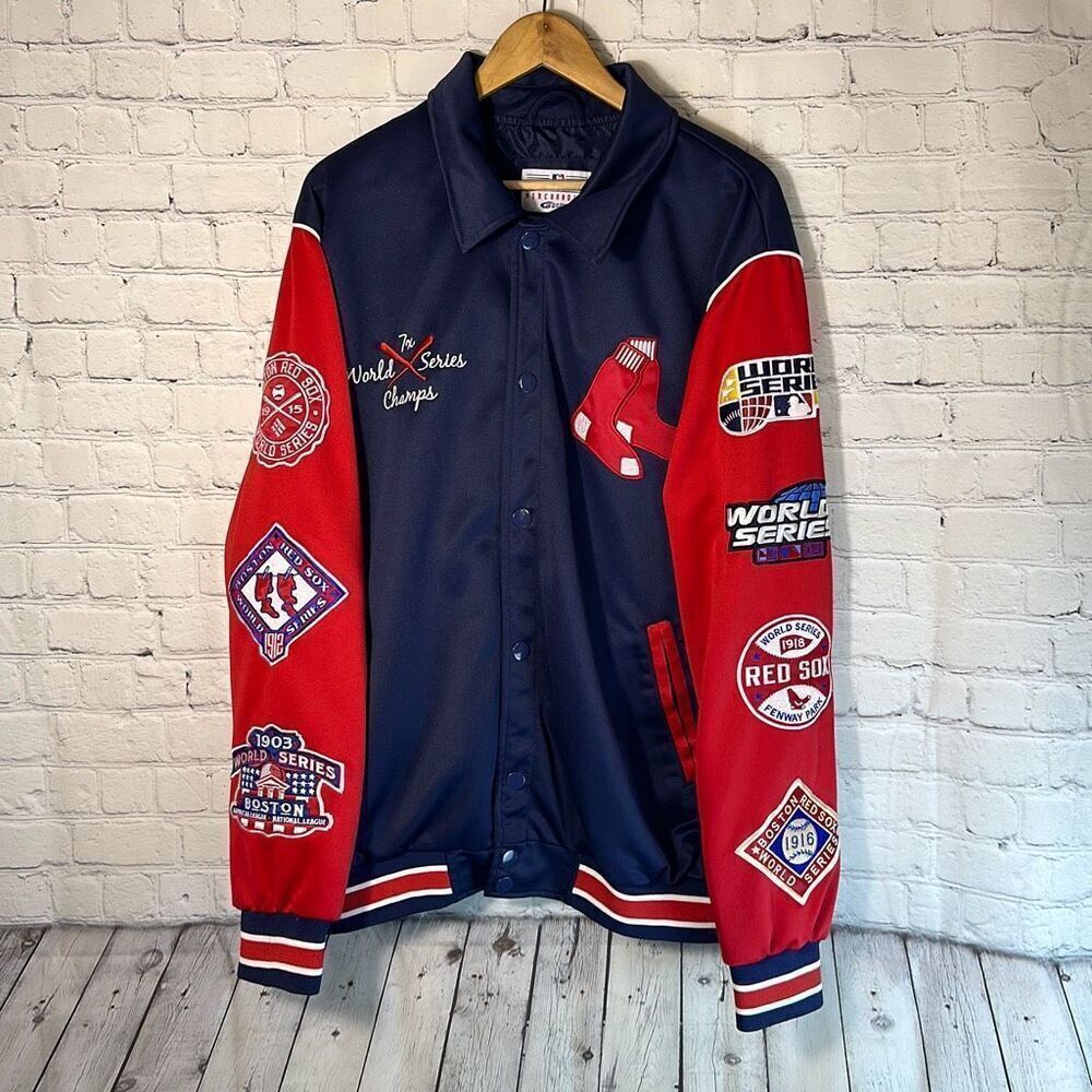 Boston Red Sox Mens MLB 7 Time World Series‎ Champions Jacket size XL
